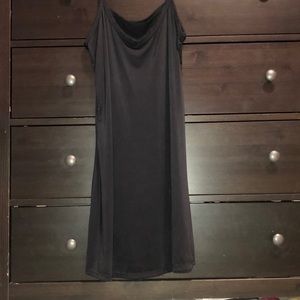 Black slip dress